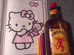 dumdolly:  drunk baby coloring time 🙈