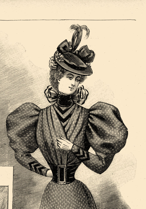La Mode Nationale, No. 39, 26 Septembre 1896, Paris. No. 18. Groupe De Toilettes Nouvelles. Bibliothque