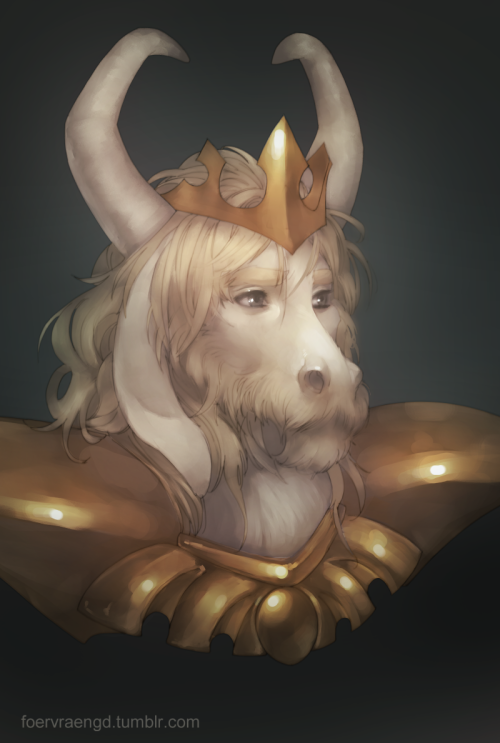 foervraengd:King Fluffybuns aka Asgore the Sad Goat Dad