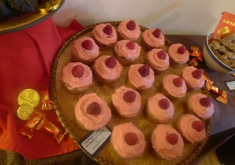 Triple Ginger Cupcakes With Raspberry Frosting
