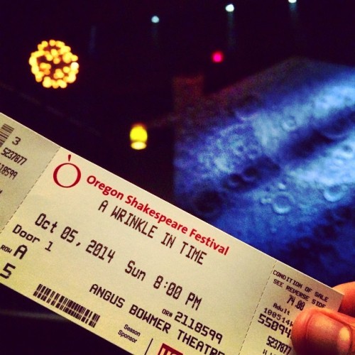 Show #4: A Wrinkle in Time. Very excited to watch this classic book come to life. #frontrow #CWinOSF