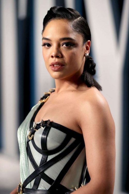 thenerdsaurus: Tessa Thompson , 2020 Vanity Fair Oscar Party