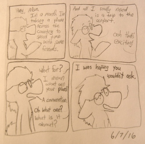 dogstomp:Convention in question is Bronycon. My family knows I’m a fan of MLP, but I leave ‘em out of the loop because they’re rude to me about it. Oh jeeze… the other major obstacle that keeps me from cons, besides money. I can sympathize.