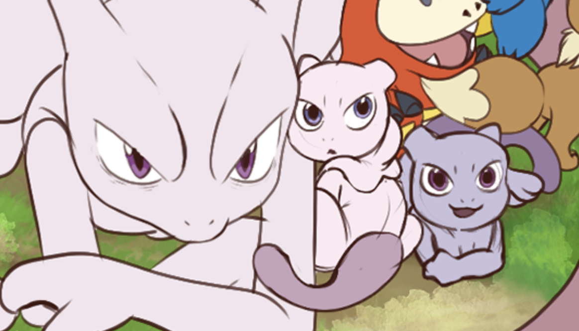 🌱🥛 Leche on X: shiny mew and mewtwo gettin along #pokemon #mewtwo #mew   / X