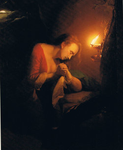 laclefdescoeurs:Penitent Mary Magdalene, 1690, Godfried Schalcken