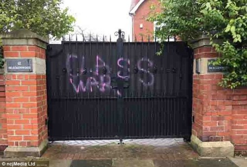 8 April 2016 - A street lined with mansions that are home to the rich and powerful of Tyneside, Newc