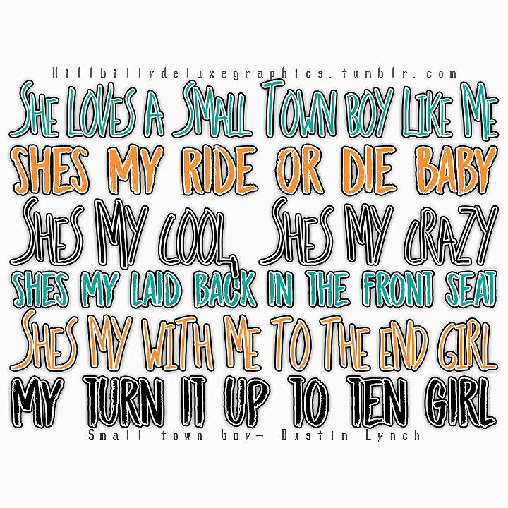 hillbillydeluxegraphics:  Small Town Boy- Dustin Lynch
