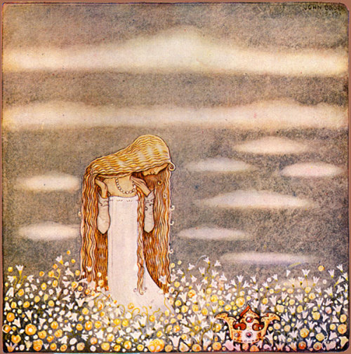 Princess Tuvstarr in the Field, from Among Gnomes and Trolls 7 by John Bauer (1913)