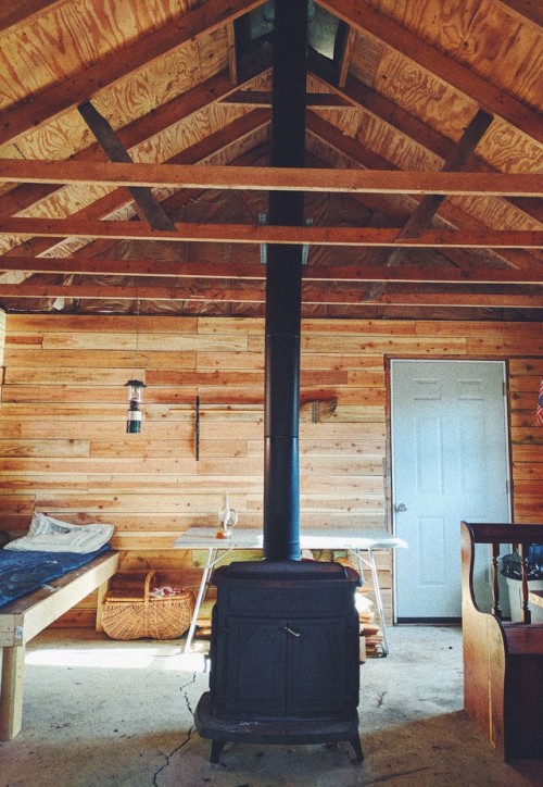 Cozy cabin vibes.