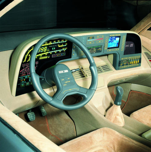 gentlecar:  ItalDesign Orbit interior - 1986 