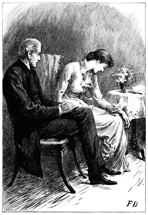 “I am used to being rejected.”Frank Dicksee illustration for Cornhill magazine #39 (1879