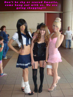 sissy-stable:  Want to go shopping with them ?  Yup! I think lots of us would love a group of friends like this