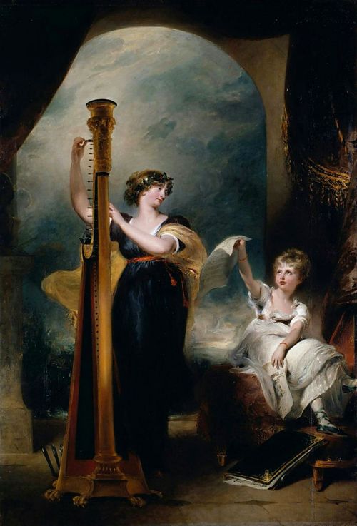 Caroline, Princess of Wales and Princess Charlotte (1801). Sir Thomas Lawrence (English, 1769-1