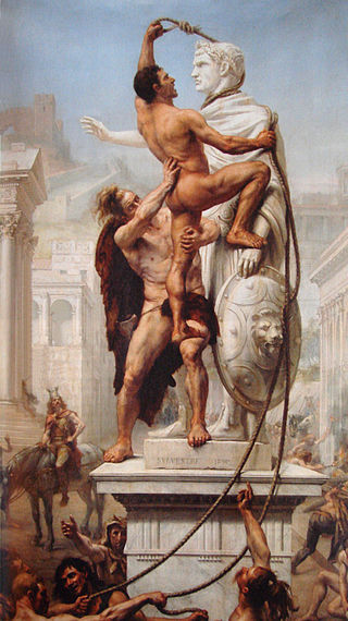 The Sack of Rome by the Barbarians in 410Painted by Joseph Noel Sylvestre in 1890.