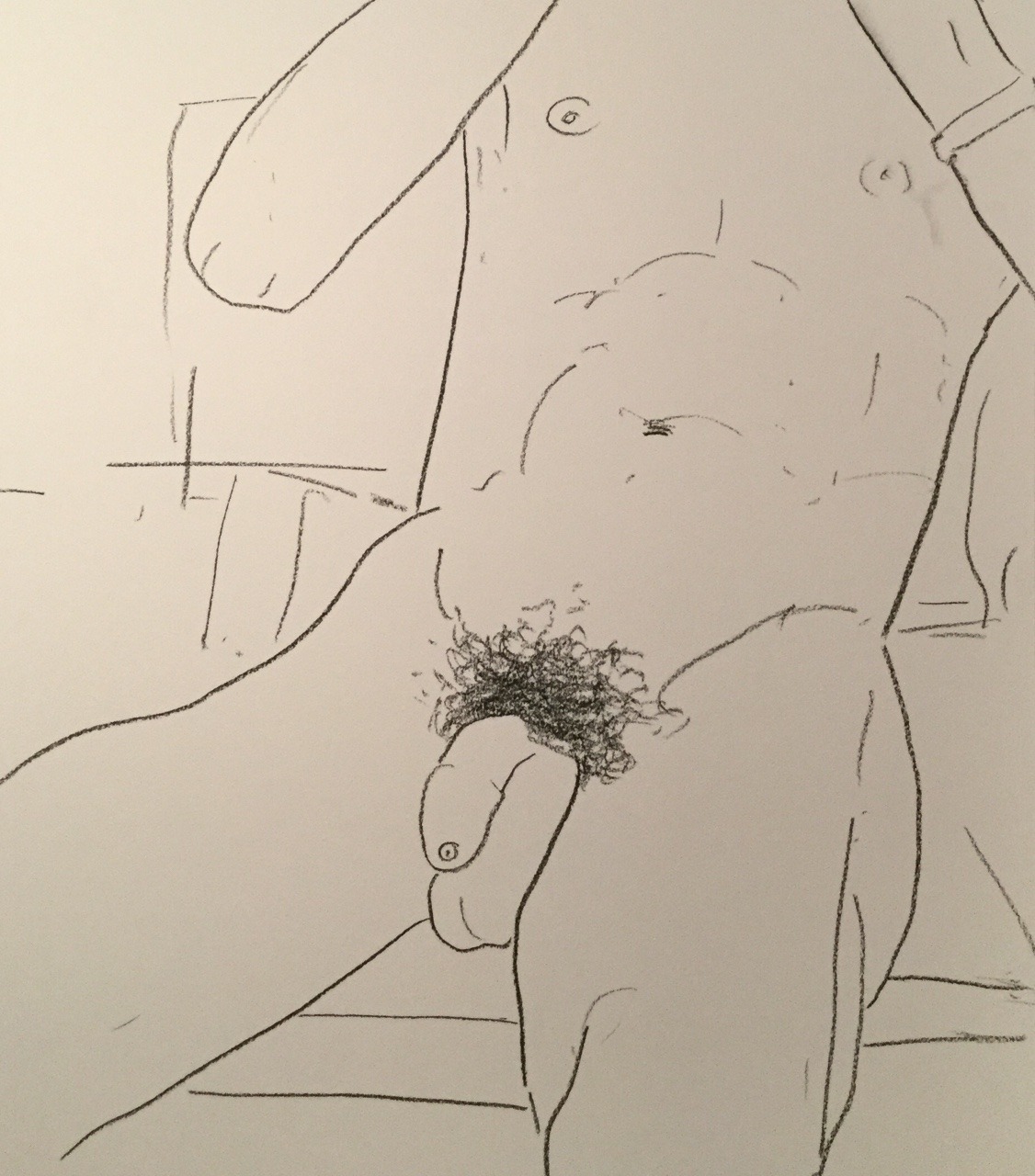peterbridgstock:  Seated nude 2 Pete Bridgstock 2017