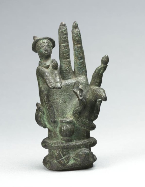 archaicwonder:Roman Bronze Hand of Sabazios, 3rd Century ADBronze hands characterized by three raise