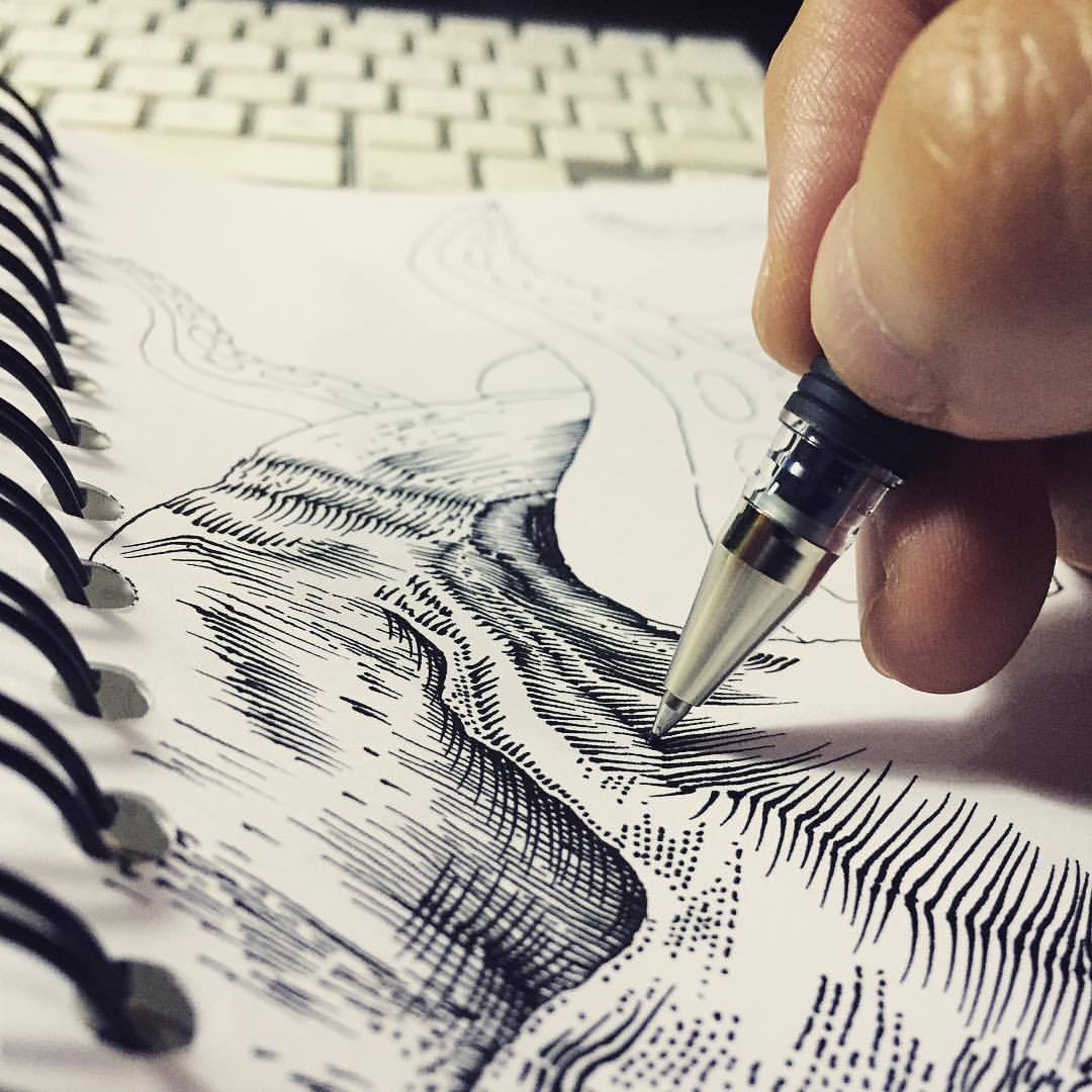 A lot of work ahead… #guatemala #illustration #drawing #wip