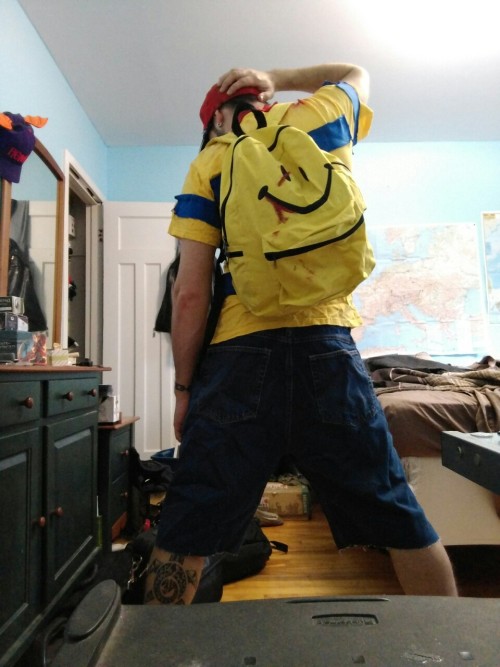 ruff-tiger: Finding old treasures while cleaning out for the move… Post-battle Ness cosplay I