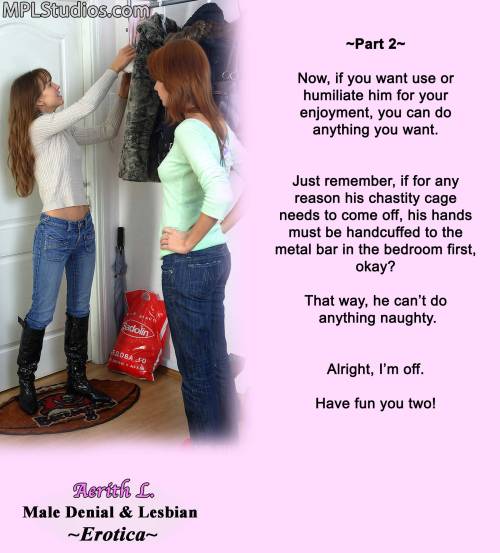 My Male Chastity &amp; Lesbian Denial Books:https://www.smashwords.com/profile/view/AerithL
