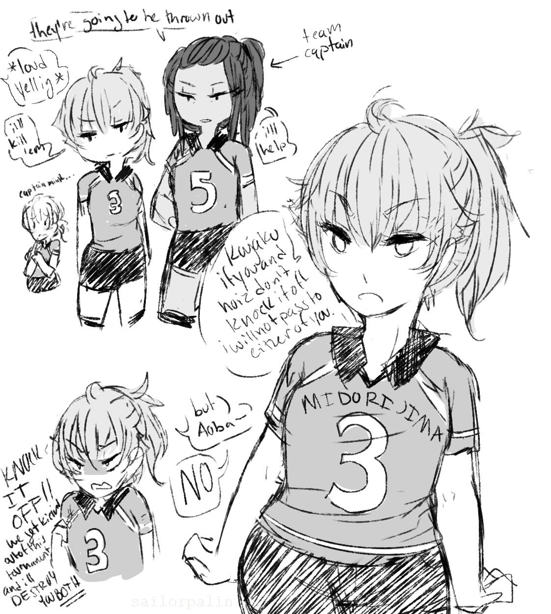 sailorpalinstrashcan:  i accidentally dramatical volleyball lesbians au on twitter