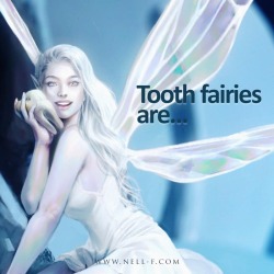 jewishdragon: semicolonthefifth: I love how the body structure and the decor of the larger bone fairy creates a nice area of concentration that leads the viewer’s eye towards the tooth fairy. This, aside from the obvious glow and design contrast, help