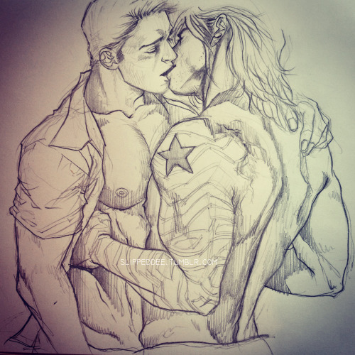 slippeddee:  “Bucky… your arm… it’s cold…” “You gettin&