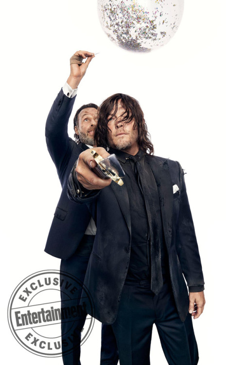 normanreedusitalia: Norman Reedus &amp; Andrew Lincoln #RickylPhotoshoot by Art Streiber for EW