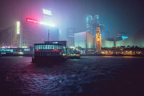 Heavy rain harbor #hongkong #discoverhongkong #nightshooters #onedirection #starferry #theimaged #ファ