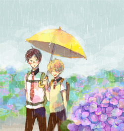 vadavarot-kun:  Nagisa and Rei on a date by Gao 