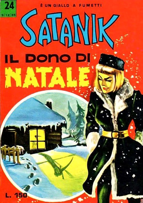 Satanik “Il dono di Natale”Edizioni Corno (Italy, 1965)Cover by Luigi Corteggi