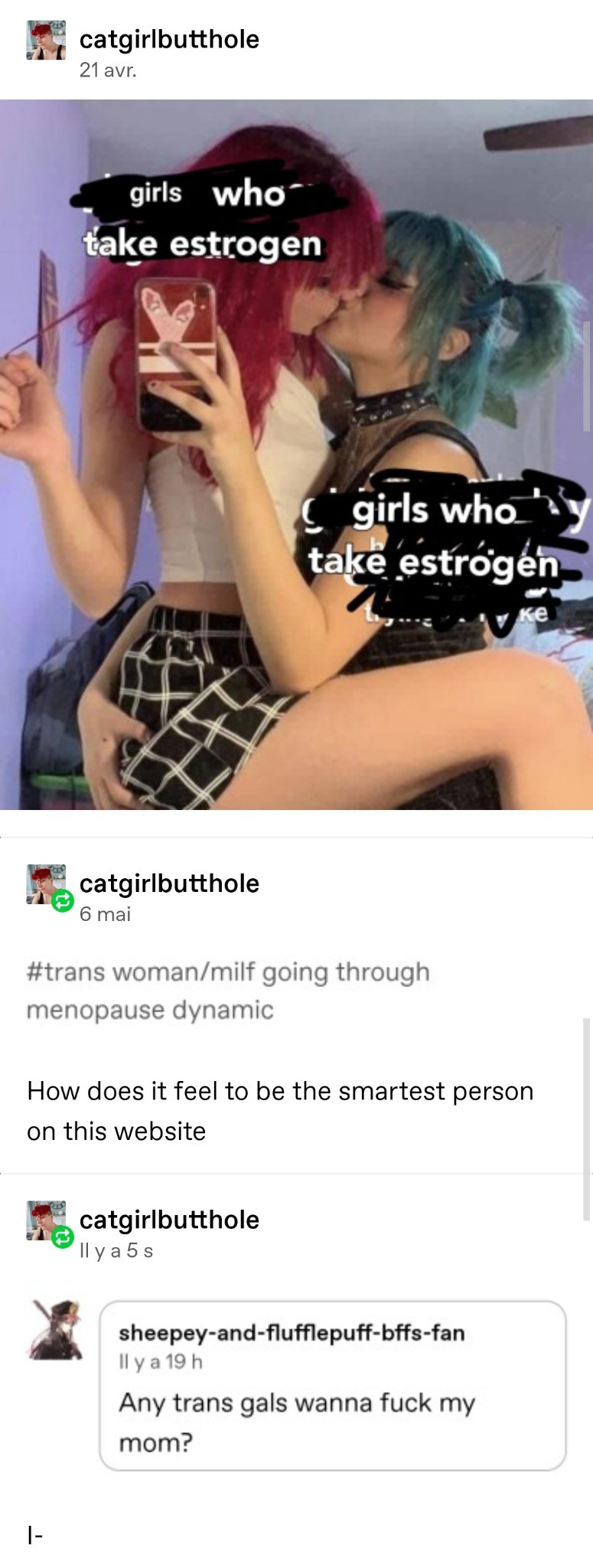 catgirlbutthole:Throwback to the funniest intercation I&rsquo;ve ever been a