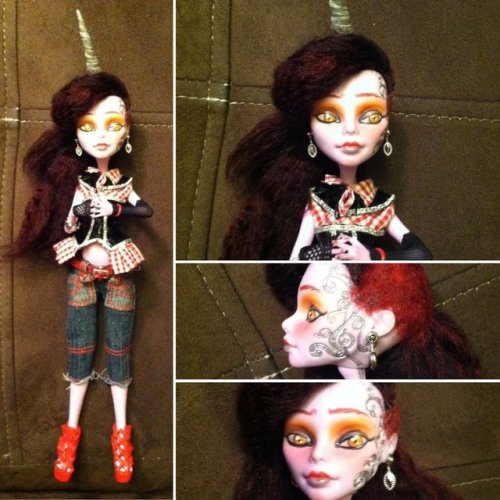 Monster High Custom: Crooked Unicorn by TerribleToadQueen
