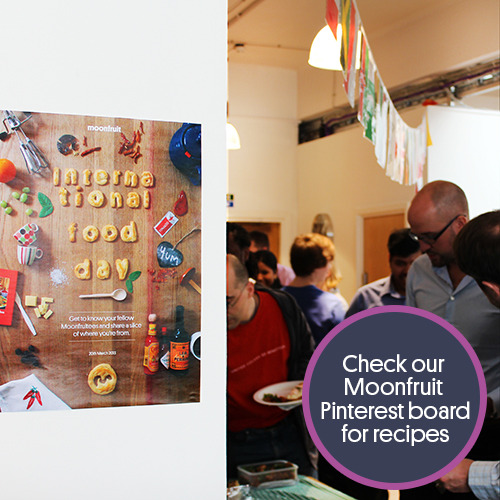 International Food Day at Moonfruit HQ was a real feast this year. Check out our blog to see our favourite dishes – and our Pinterest page for the recipes.