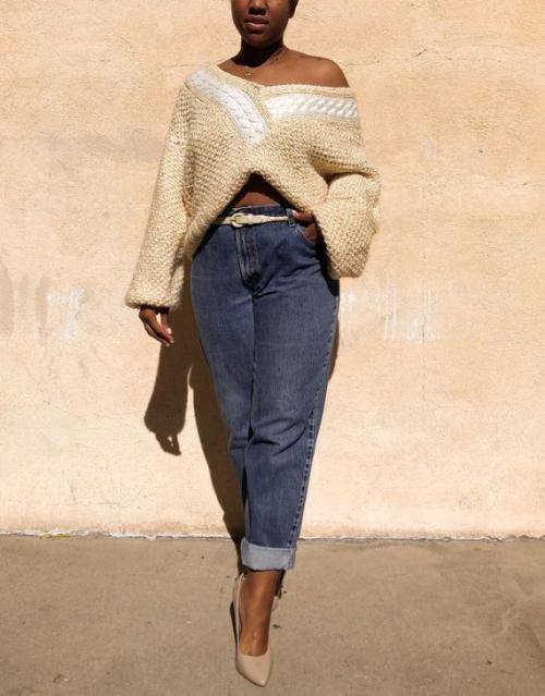 Vintage Oversized Wool Sweater //EttaJanesVintage