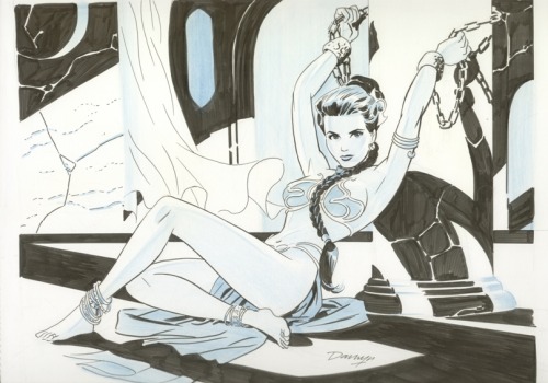 cooketimm:   Carrie Fisher (1956-2016)by Darwyn Cooke (1962-2016)   :(