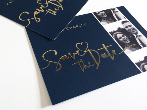 Gold Foil Wedding InvitationsWe printed these wedding invitations on 350 gsm silk card with a soft touch matt laminate with hot foil gold printed onto the cards.
Looking to add a touch of prestige and sophistication to your wedding invitations? We...