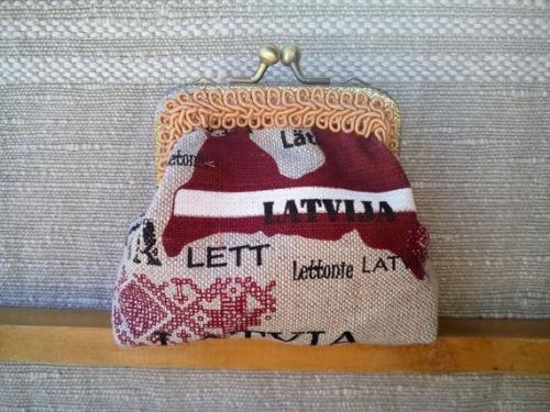 Latvia Coin purse //LindenHandCrafts