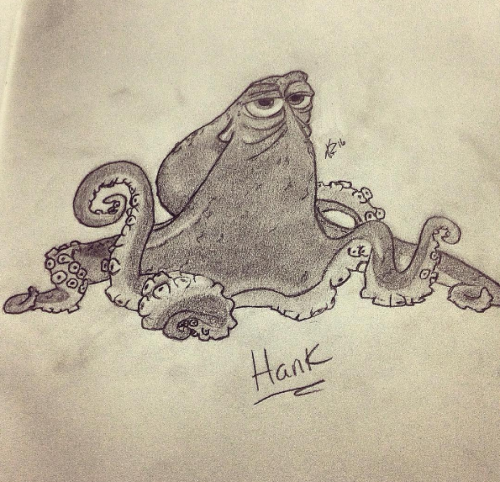 kyrodraws:
“  My favorite character from Finding Dory. Took forever.
”
Fanart von Hank, dem Septopus :)