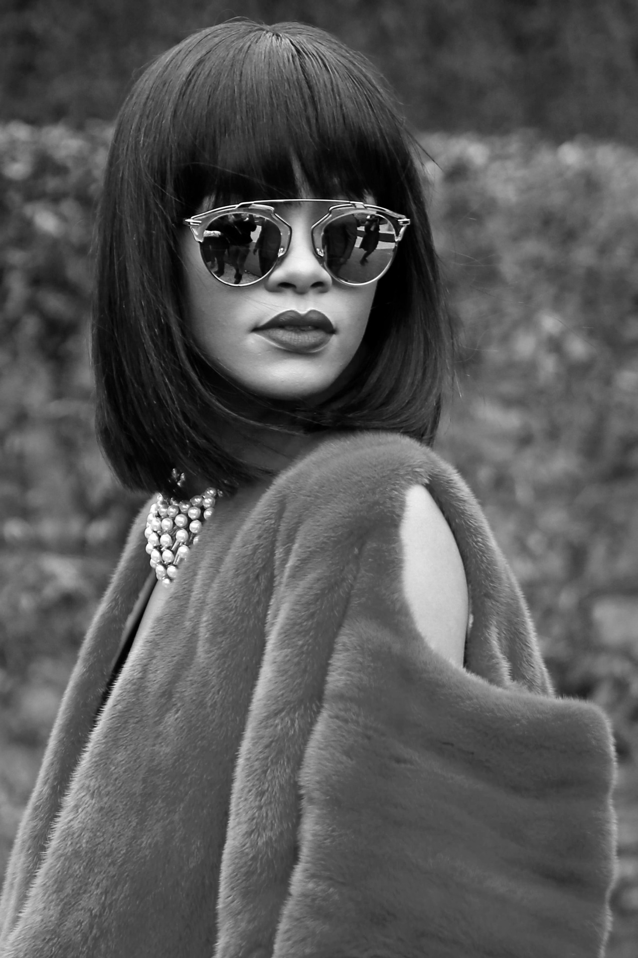 senyahearts:  Rihanna - At Christian Dior, F/W 2014 RTW      