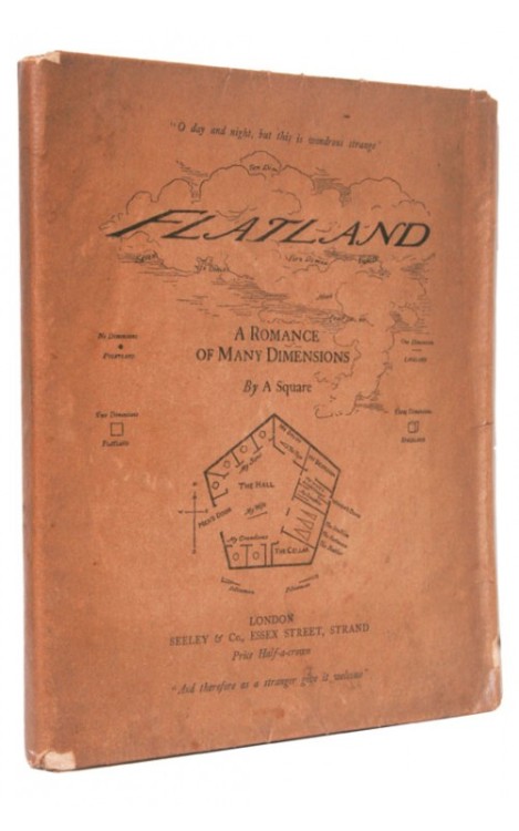 Edwin Abbott - Flatland - The First EditionLondon, Seeley & Co.,1884. First edition, in wraps as