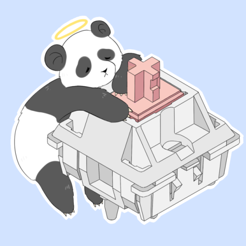 panda sticker for qlavier 