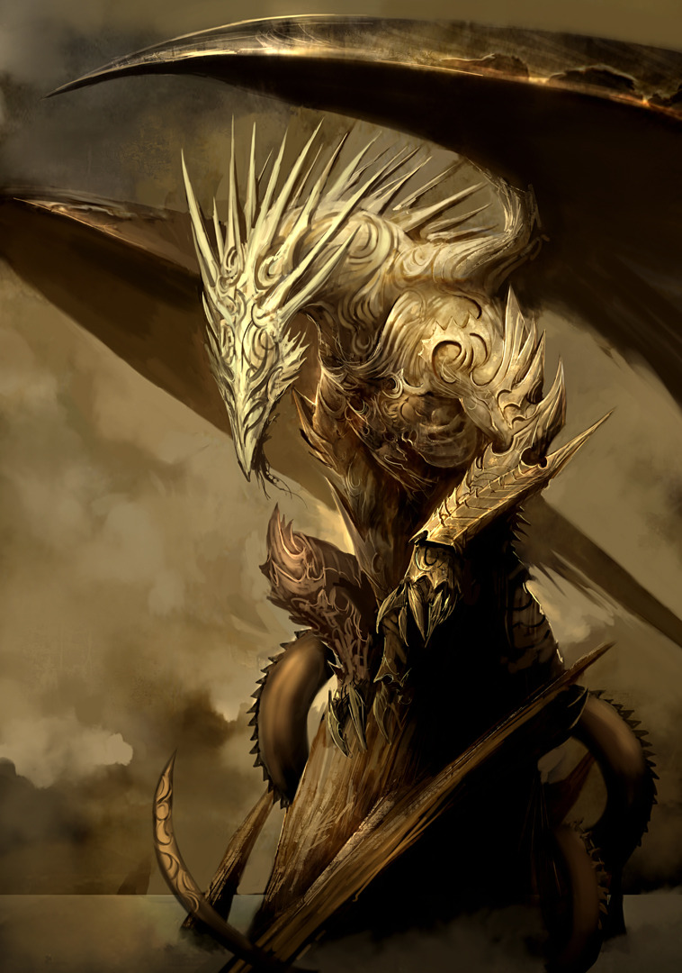 kekai-k:  Guild Wars Dragons circa 2007, the first designs I did for the potential
