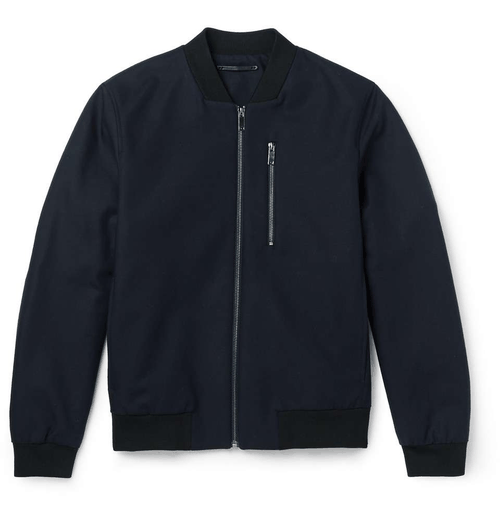 jacket-is-required: Cotton-Blend Bomber Jacket