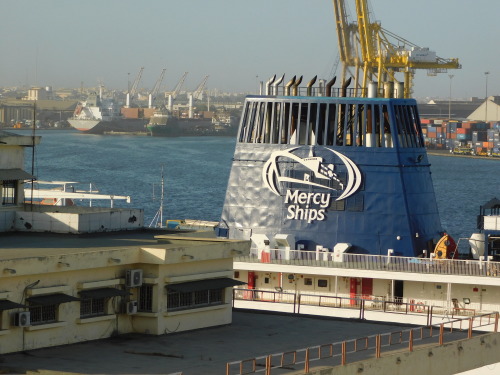 Mercy Ships, port, Dakar, Sénégal, 2019.