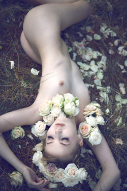 sylphsia:   Some lovely sweet &amp; flowery outdoor art nudes from a recent shoot with Geoff Jones, featuring the floristry, hair and makeup skills of Dave Reid. More to come from this series soon! Model: Sylph Sia Photographer: Geoffrey Jones MUA/Hair/Fl