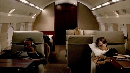 SPENCER REID SLEEPING ON THE JET