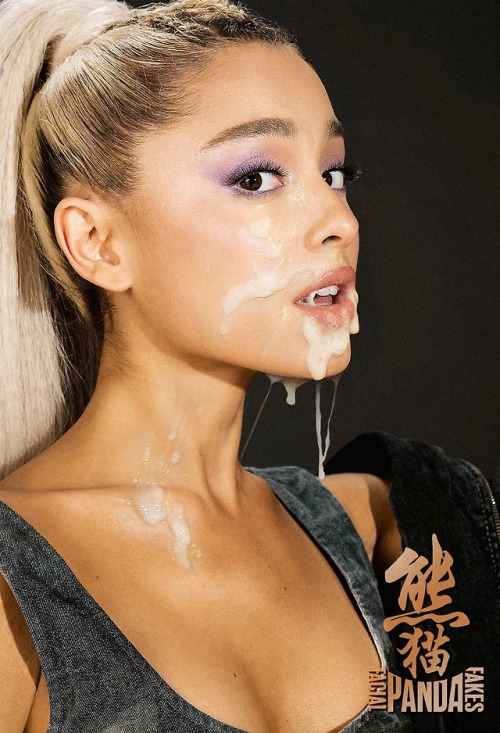 Ariana Grande got some special make-up for her recent photoshoot by Panda-Facial-Fakes (Bier-Fakes)P
