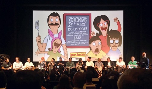 bentoboxent:  The table read and celebration of 100 episodes of Bob’s Burgers!!!