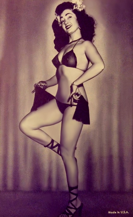 Sex Robin Jewell is featured on a vintage 50’s-era pictures