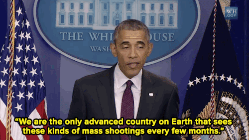 somalisupremacy:micdotcom:President Obama after Oregon shooting: “Our thoughts and prayers are not e